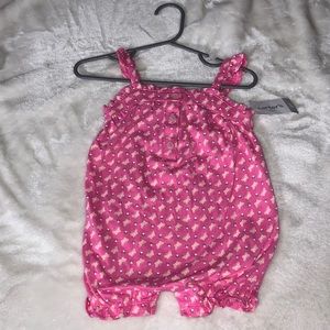 Baby girl pink romper